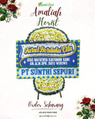 Papan Bunga Duka di Lunto Timur